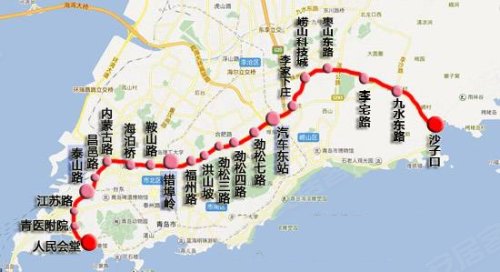 青岛地铁最新线路图